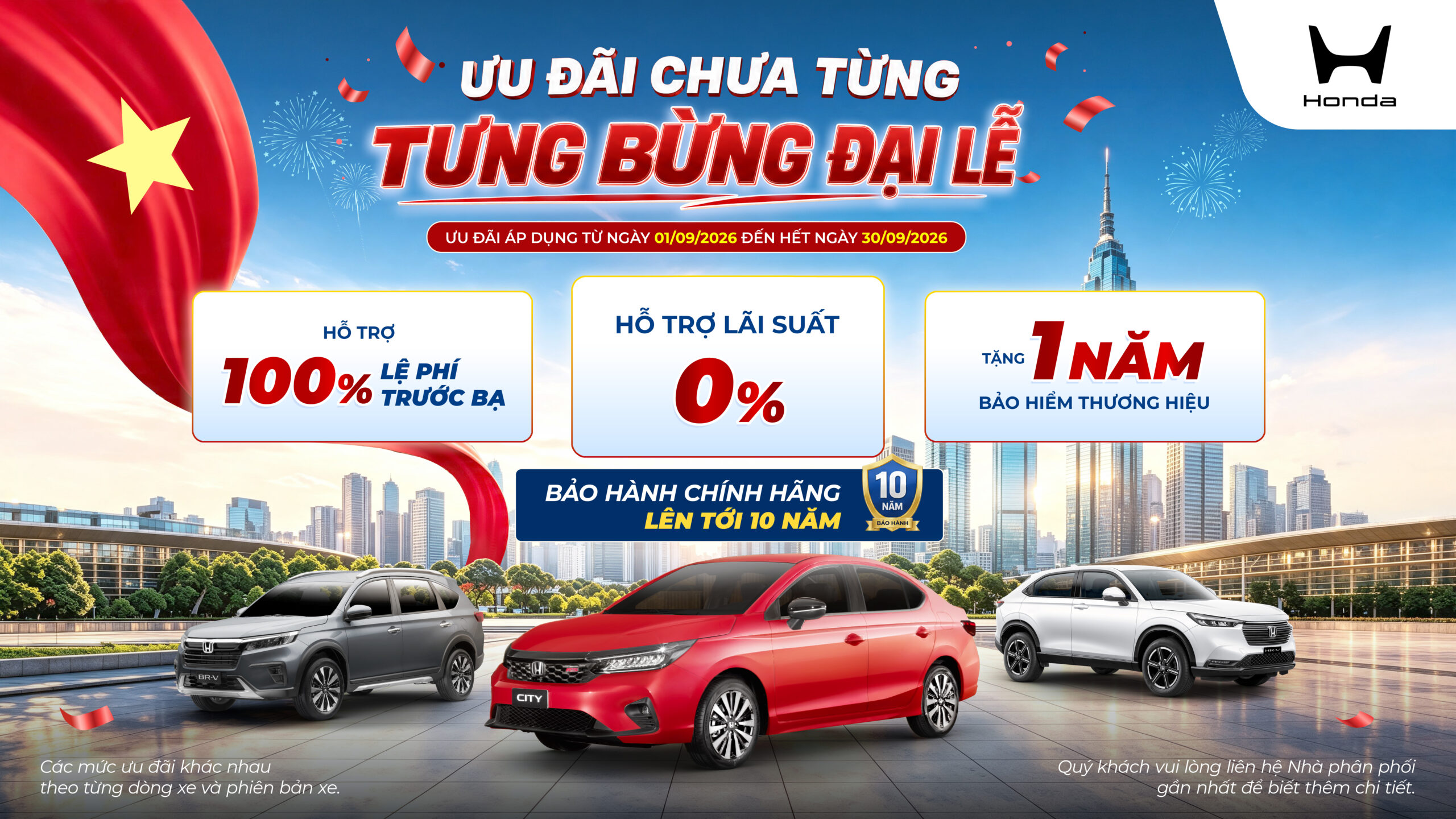 Ưu đãi chưa từng – Tưng bừng đại lễ – CTKM Tháng 9.2026