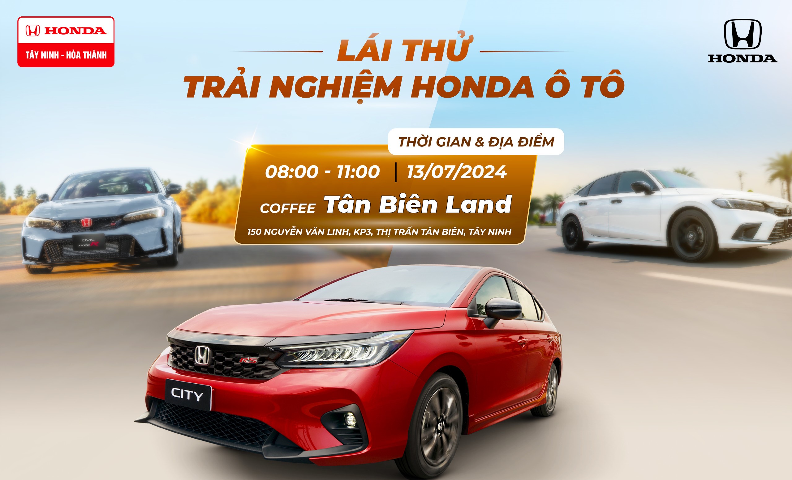 LÁI THỬ VÀ TRẢI NGHIỆM CÙNG HONDA ÔTÔ TÂY NINH – HÒA THÀNH TẠI TÂN BIÊN